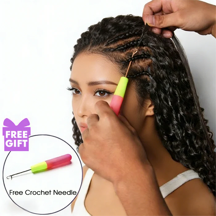 Lumiere Highlight P4/27 Color Burmese Curly Feather Crochet Human Hair Extensions(No Code Need)