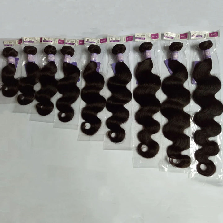 (B1) Peruvain Body Wave 4 Bundles Extension de Cheveux Humains 8-40 pouces