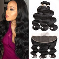 #4 Brown Body Wave 3 Bundles avec 4X4 Lace Closure 100% cheveux humains vierges 
