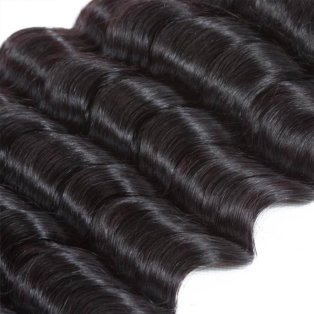 lumiere 15A Loose Deep Wave 3 Bundles Human Hair Extension 10-24 inches
