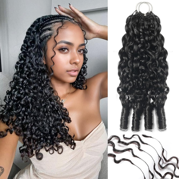 Lumiere Burmese Curly Feather Miracle Crochet Human Hair Extension Save Time With This Design