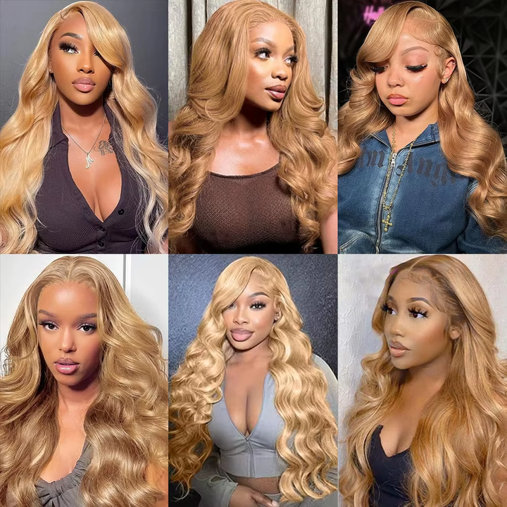 #4 Brown Body Wave 3 Bundles avec 4X4 Lace Closure 100% cheveux humains vierges 