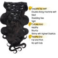 Big Sale: $154.56=16" Body Wave + 18" Water Wave Clip In 8 Pcs/Set Hairs