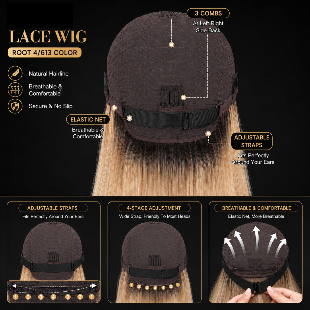 Lâche Deep Wave HD Transparnet Lace Frontal Perruques de Cheveux Humains pour les Femmes Noires 