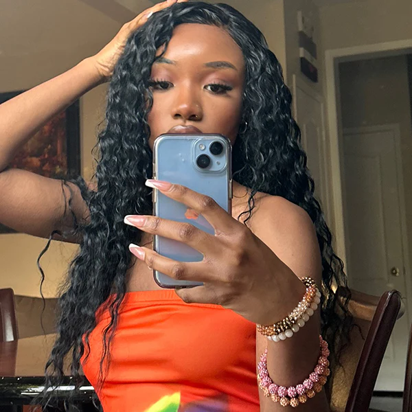 [Glueless Wig] Loose Deep 6x4 Pre-cut Lace Closure Human Hair Glueless 3D Dome Cap Wig For Women