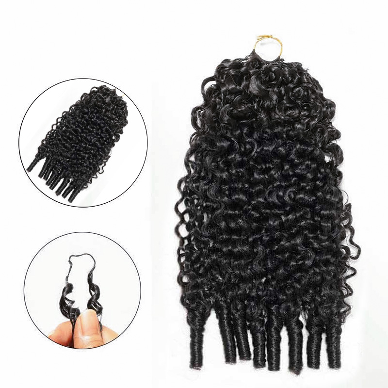 Lumiere Burmese Curly Feather Miracle Crochet Human Hair Extension Save Time With This Design