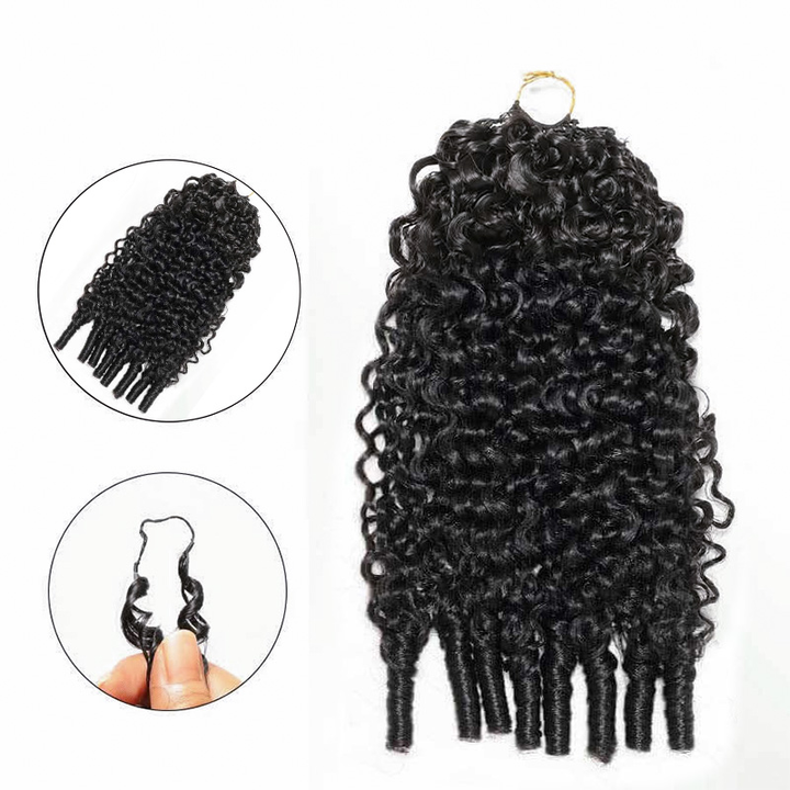 Lumiere Burmese Curly Feather Miracle Crochet Human Hair Extension Save Time With This Design
