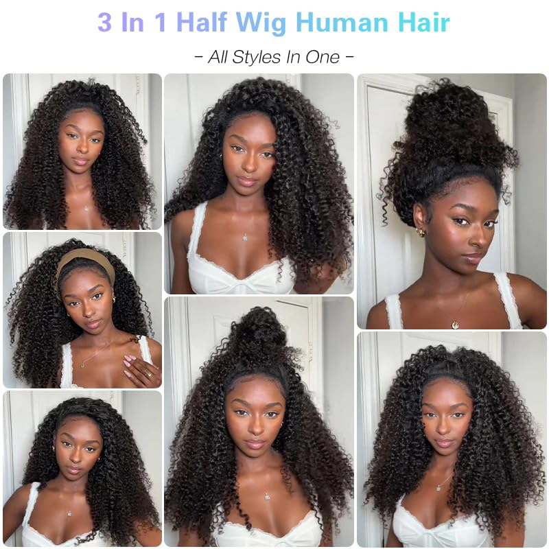 Perruque brésilienne de cheveux humains sans colle U Part Water Wave 