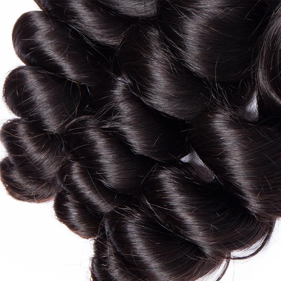 (B2) Loose Wave 3 Bundles Human Hair  Brazilian Hair Weave Extensions 100% Human Hair For Women Top Quality