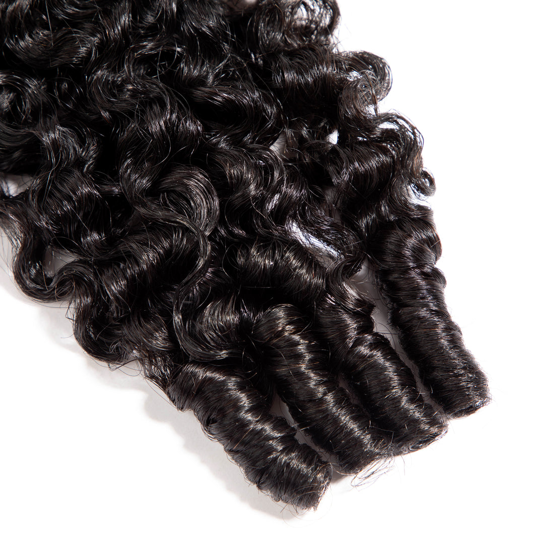 Lumiere Burmese Curly Feather Miracle Crochet Human Hair Extension Save Time With This Design