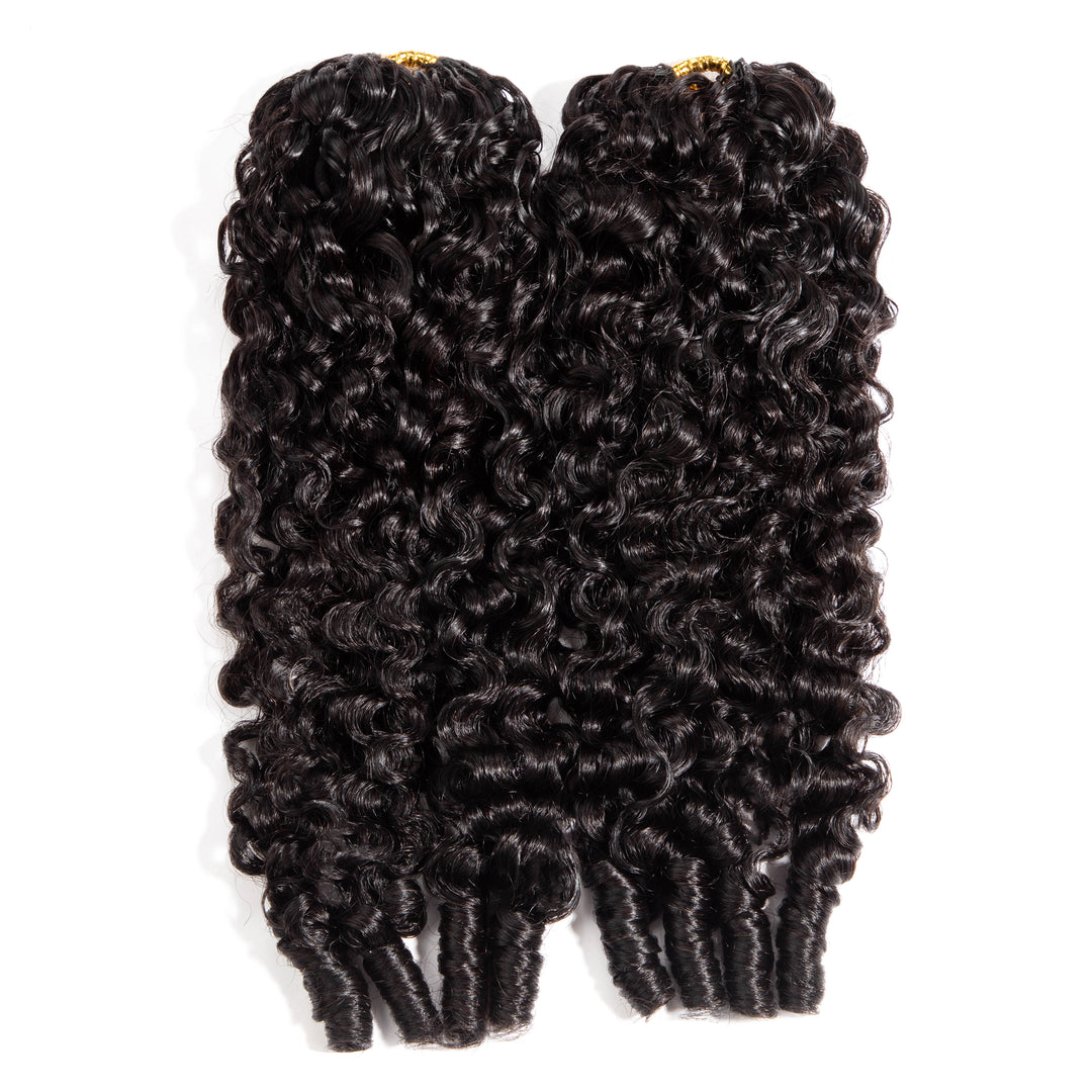 Lumiere Burmese Curly Feather Miracle Crochet Human Hair Extension Save Time With This Design
