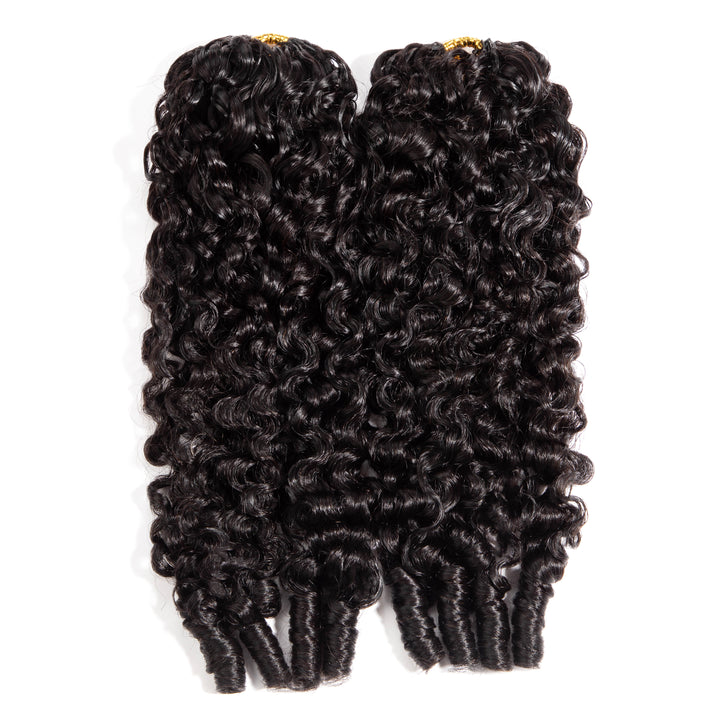Lumiere Burmese Curly Feather Miracle Crochet Human Hair Extension Save Time With This Design