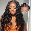 Lumiere Glueless Loose Deep Wave 4x6 HD Lace Wigs Human Hair Pre-cut Ready To Go Wig 180% Density