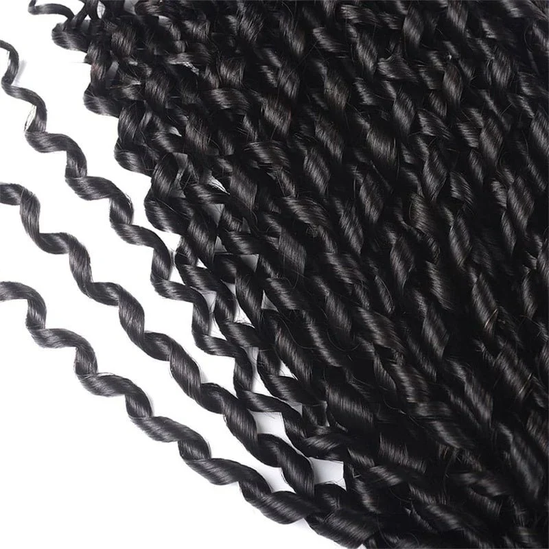 (H1)Pixie Curly Bundles Human Hair 1/3/4 Bundles Deal Raw Virgin Human Hair Bundles Hair Double Weft