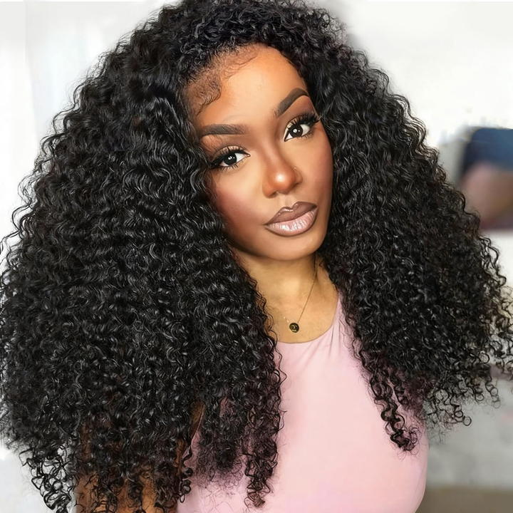 Perruque brésilienne de cheveux humains sans colle U Part Water Wave 
