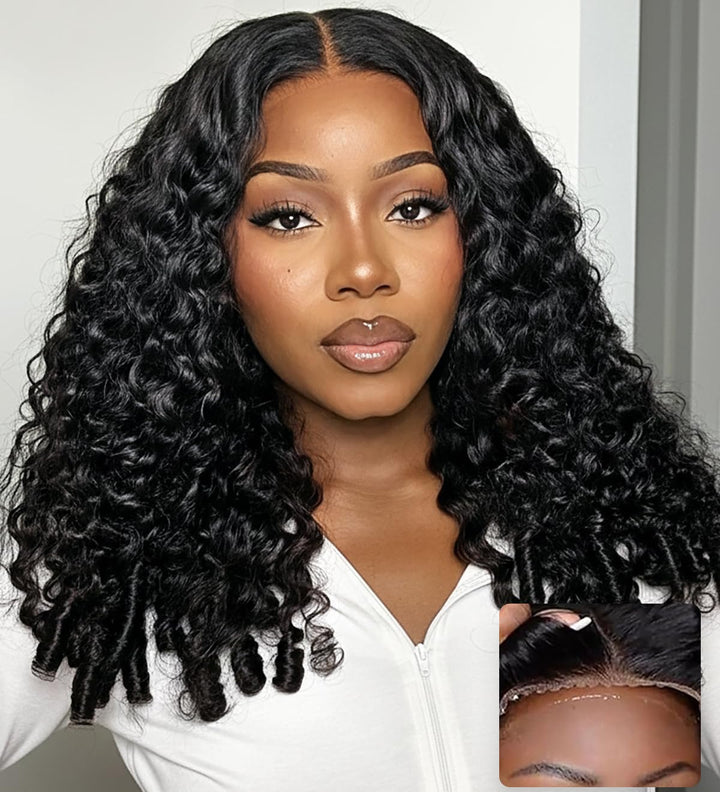 [Glueless Wig] Lumiere Hair Ready To Go Burmese Curly Glueless HD 6X4 Pre-cut  Lace Closure 100% Human Hair Wig
