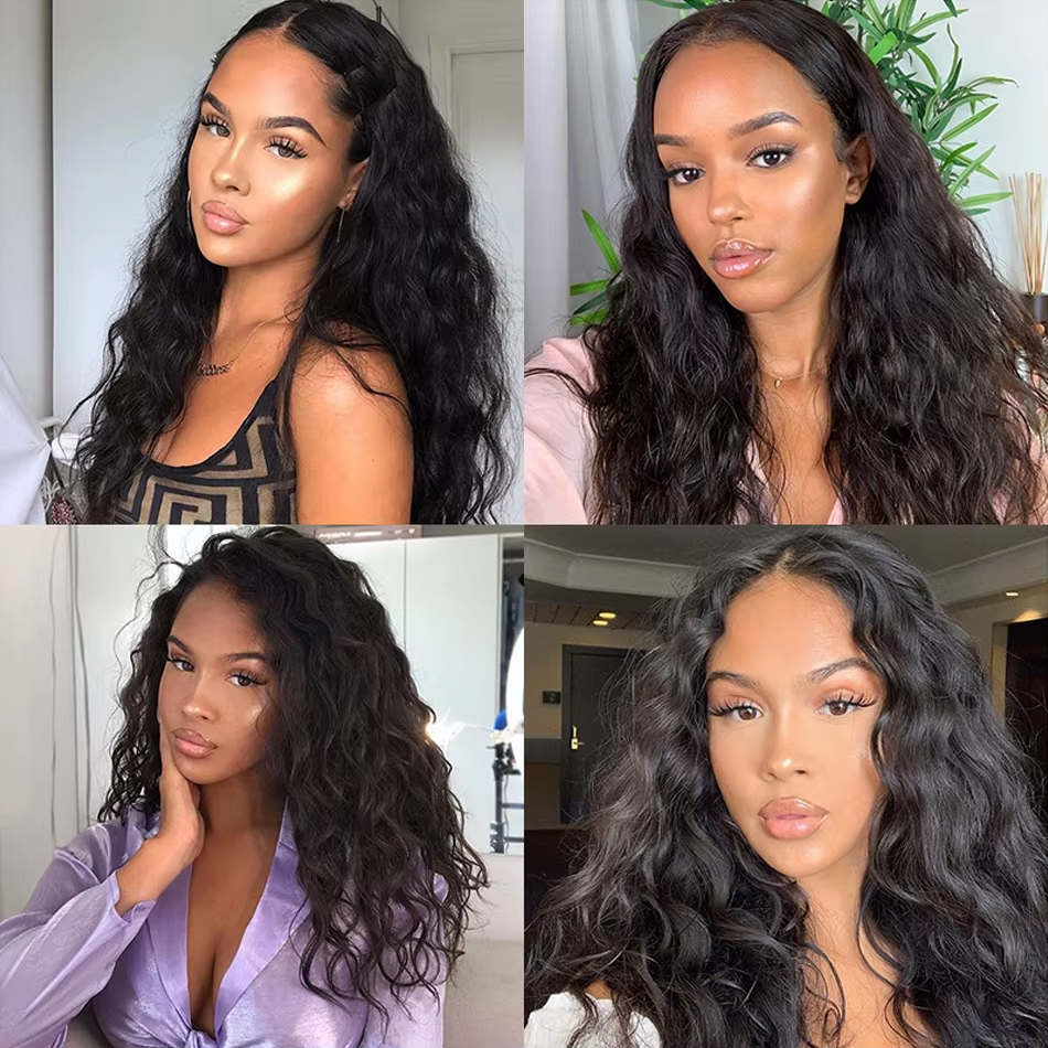 lumiere Natural Black 15A Natural Wave Bundles 3 Bundles Peruvian 100% Human Hair Extensions