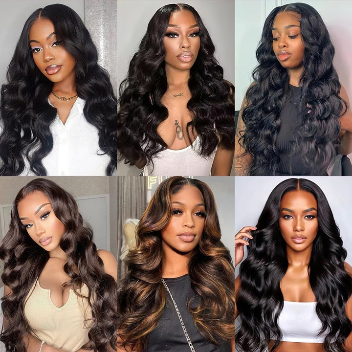 15A Body Wave 3 Bundles With 4X4 Lace Closure 100% virgin human hair