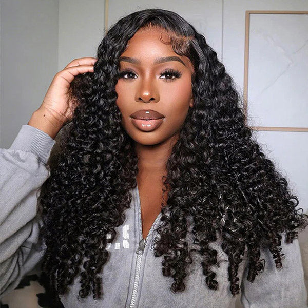 [New In] Burmese Curly 5x5 Lace Closure Wigs human hair wig with Spiral End 200% Density for Black Women
