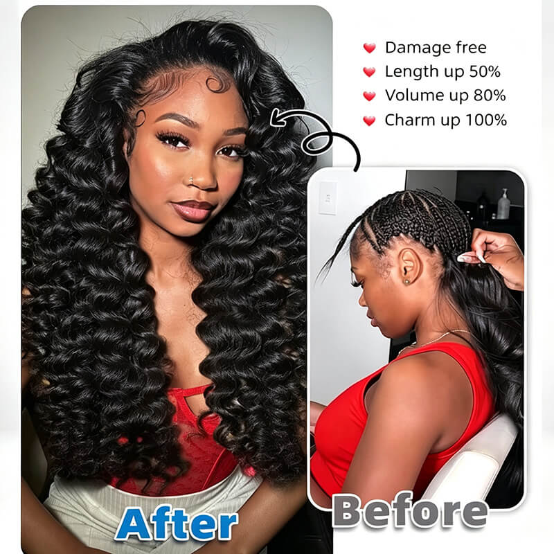 (B1)Loose Wave 3 Bundles Human Hair Raw Virgin Unprocessed Extensions(Ship In 24Hours)