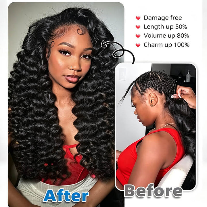 (B1)Loose Wave 3 Bundles Human Hair Raw Virgin Unprocessed Extensions(Ship In 24Hours)