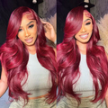 Lumiere Hair #99J Body Wave Wig  13x6 Lace Front Human Hair Wigs