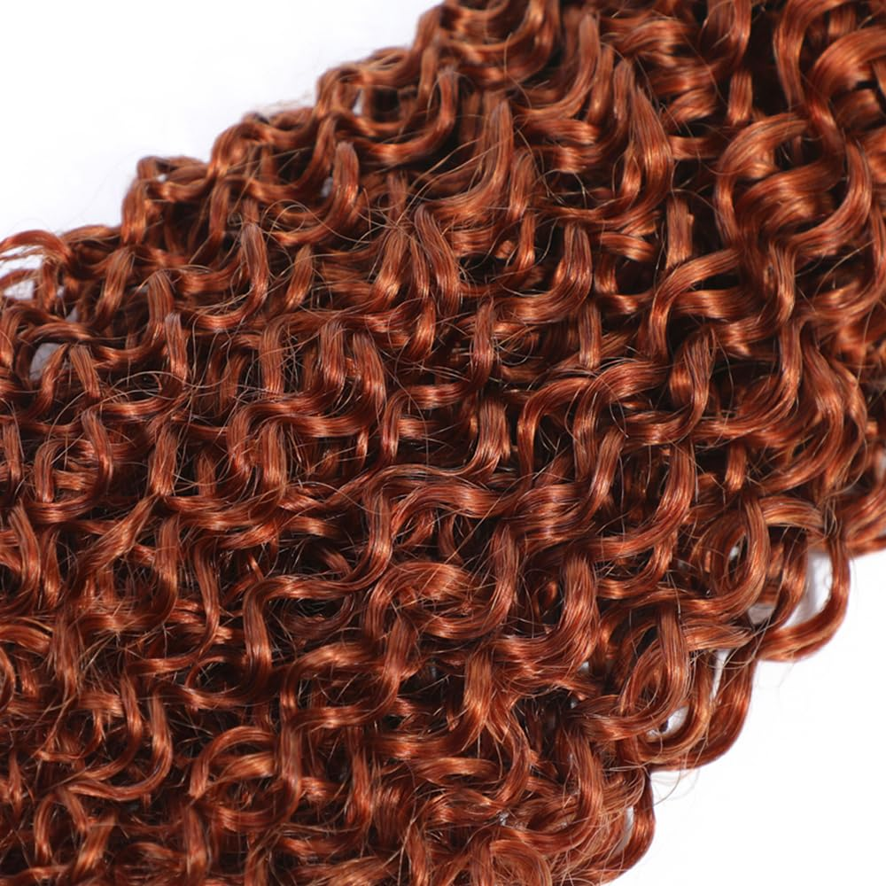 Reddish Brown #33 1 Piece Water Wave Bundle Human Hair (No Code Need)