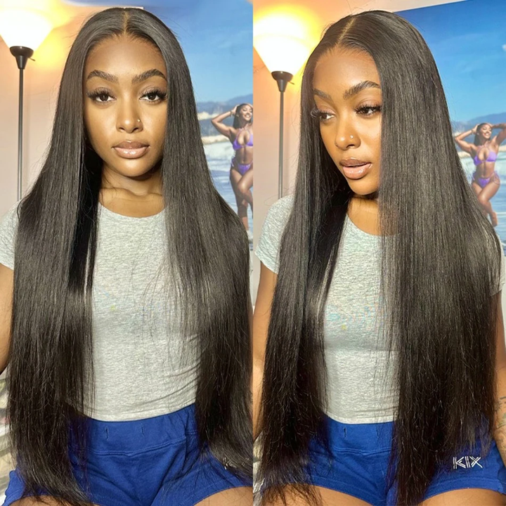Lumiere Pre-cut Easy To Wear Wig Straight 4x6 Lace Front Human Hair Glueless Wigs