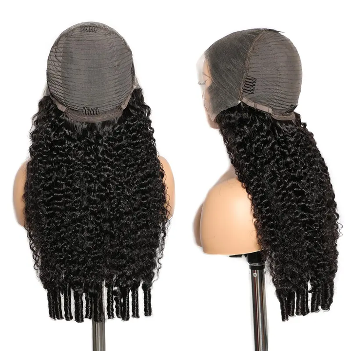 [New In] Burmese Curly 5x5 Full Lace Frontal Wigs human hair 250% Density Water Wave for Black Women Wet and Wavy Pre Plucked HD Lace front wigs human hair with Spiral End Natural Color