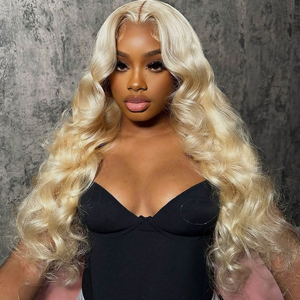 AMZ Lumiere 613 Honey Blonde 13x1x6 T Part Lace Body Wave Glueless Wig for Black Women