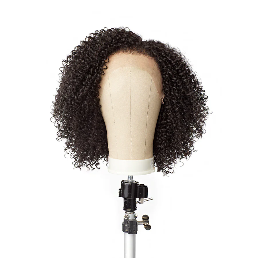 Curls Kinky Hair 180% Density 13x4 Glueless HD Lace Wig 3D Dome Cap Pre-cut 100% Human Hair Wig