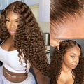 Lumiere Hair Deep Wave Chocolate Brown Lace 4x4 & 5x5 Pre-cut lace Ready To Go Wig With Baby Hair