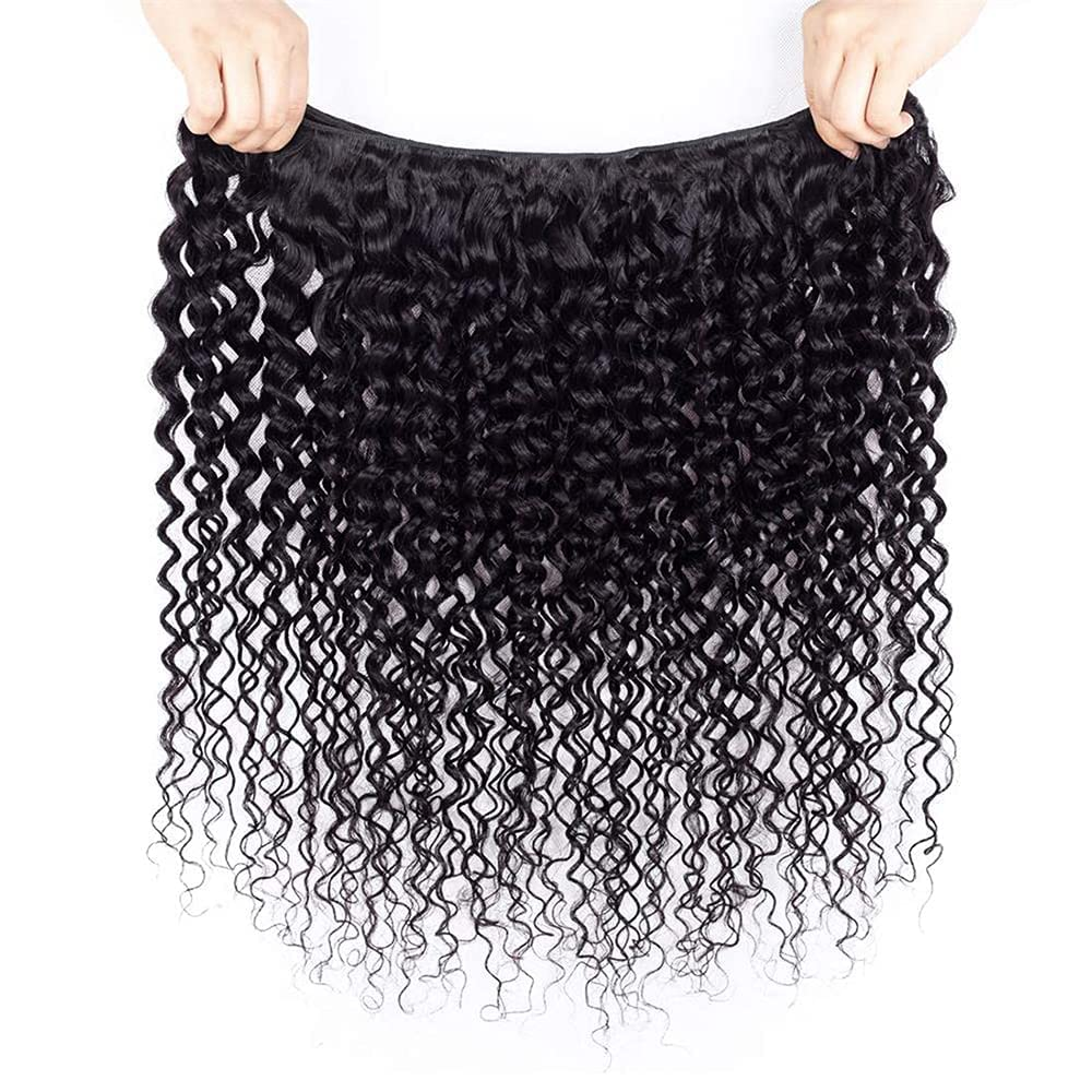 1 pièce Kinky Curly Bundle Extension de cheveux humains vierges