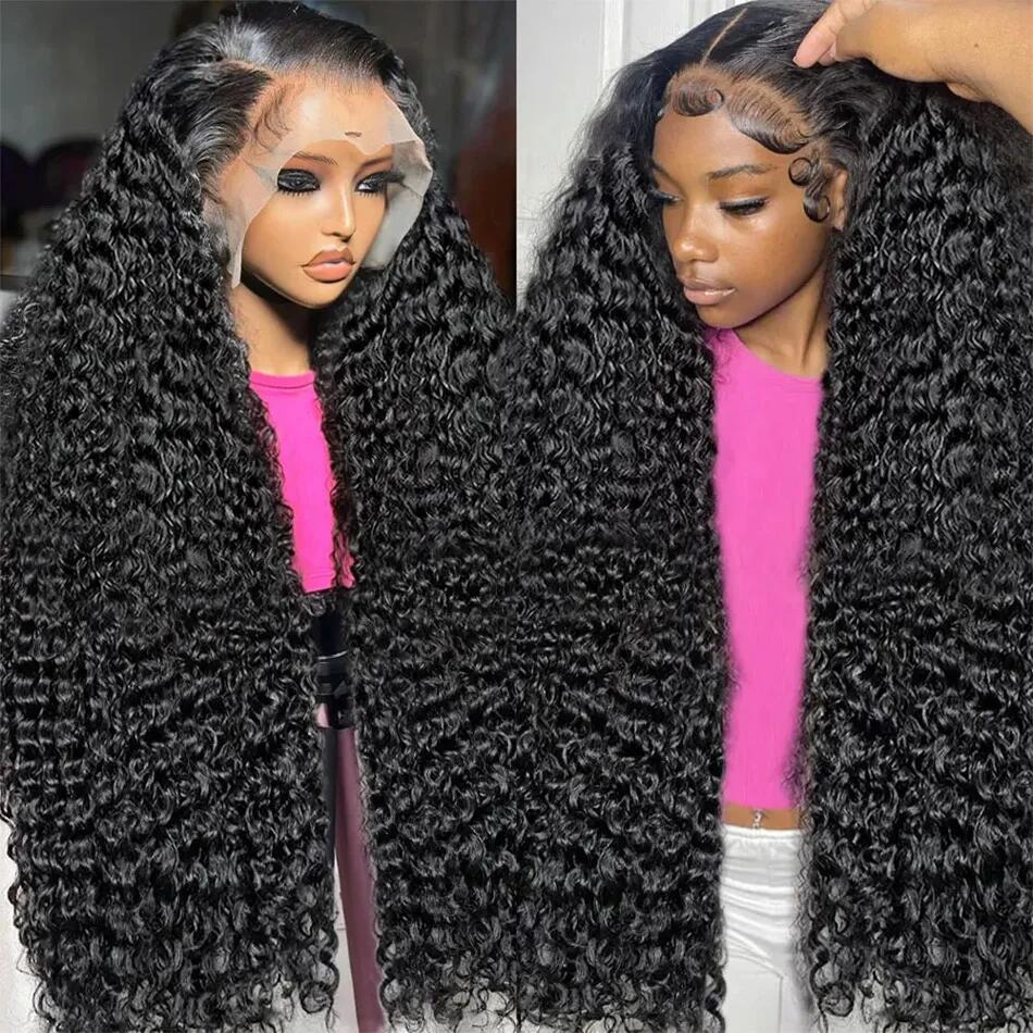 Customized 250% Density 13x4 Lace Front Deep Wave Human Hair Wigs | Lumiere
