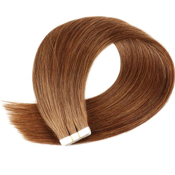 Color Hair #4 Brown Tape In Hair Extensions Straight Human Virgin Hair 20 pcs/1pack 100% Human Hair