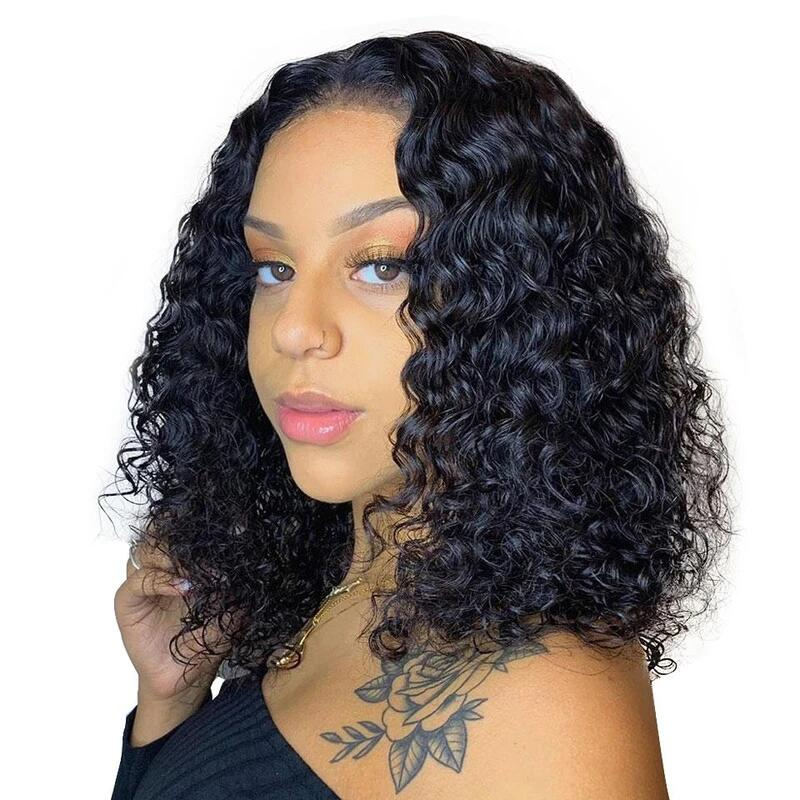 Lumiere A1 Customized Water Bob 14inch 13X4 HD Transparent Lace Front Wigs