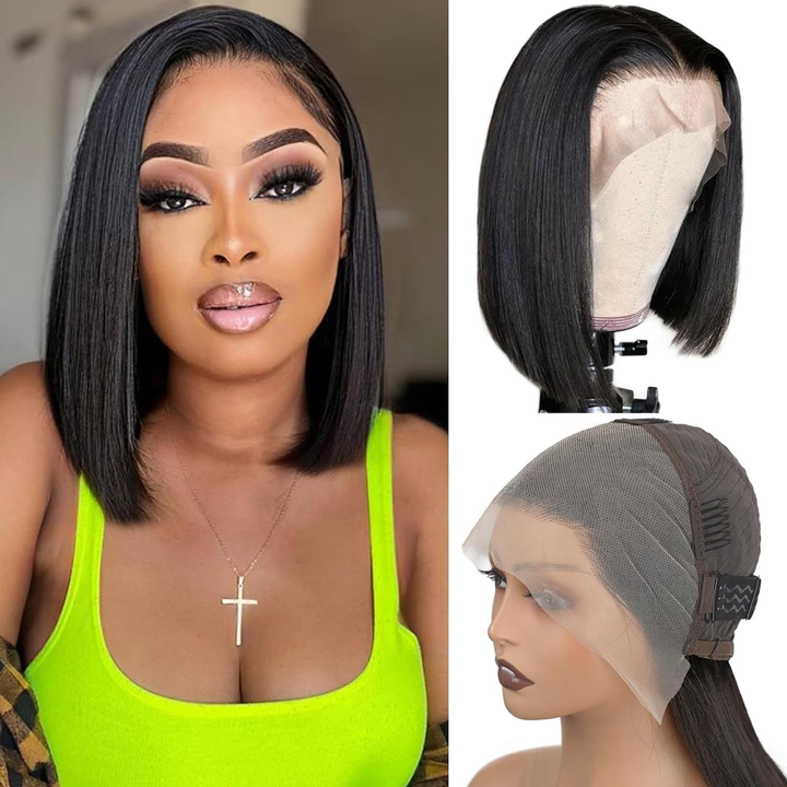 Lumiere A1 Customized 13x4 Lace Frontal Straight Bob Wig For Women Brazilian Human Hair Wig