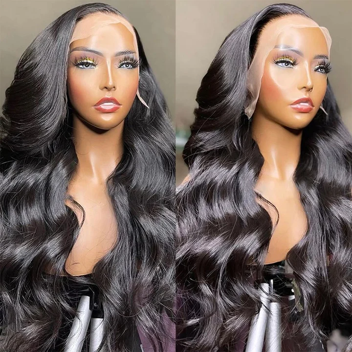 13x5x2 T Part Lace Wig 150% 180% Density Black Body Wave Wigs For Black Women Side Part