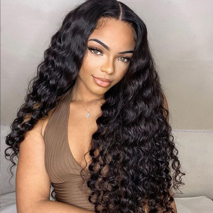 Lumiere Glueless Loose Deep Wave 4x6 HD Lace Wigs Human Hair Pre-cut Ready To Go Wig 180% Density