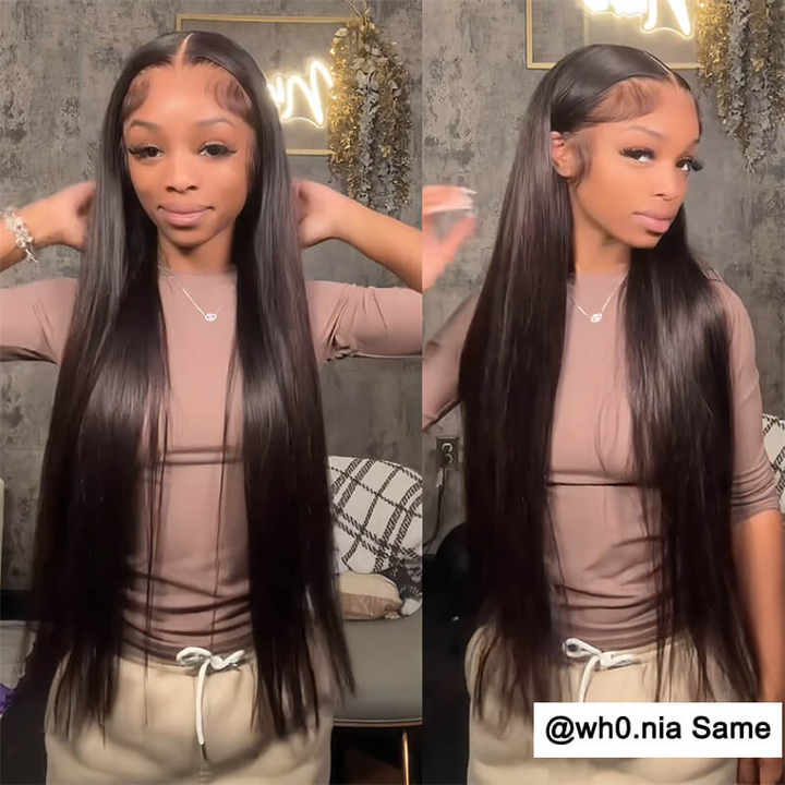 Lumiere Cherry Red Bomb Pre Colored 13x4 Straight Lace Frontal Wig with Invisible Lace(No Code Need)
