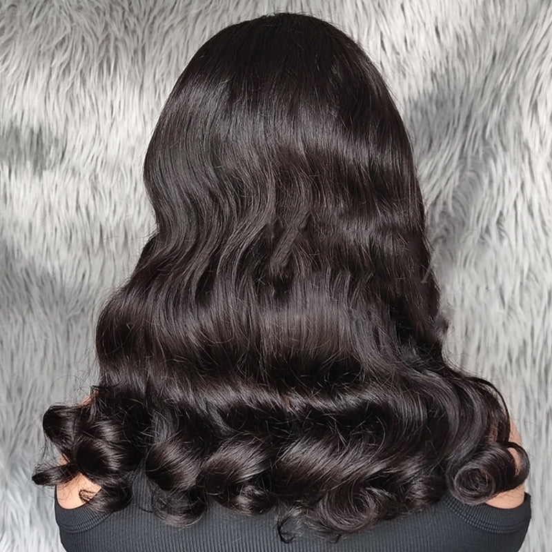 Lâche Deep Wave HD Transparnet Lace Frontal Perruques de Cheveux Humains pour les Femmes Noires 