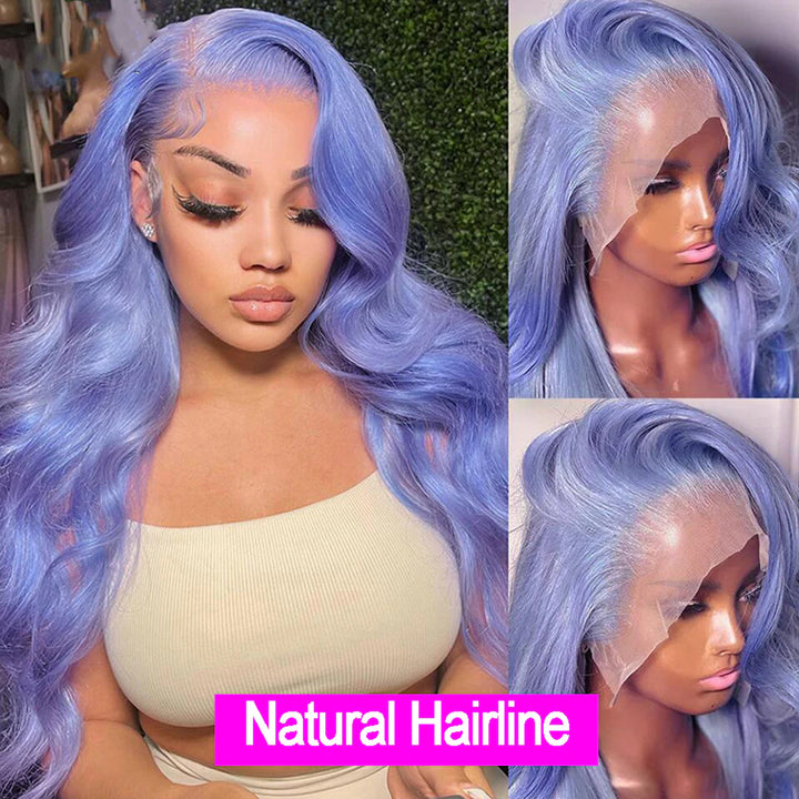 Light Violet Blue Body 3 Bundles 100% Virgin Human Hair Extension