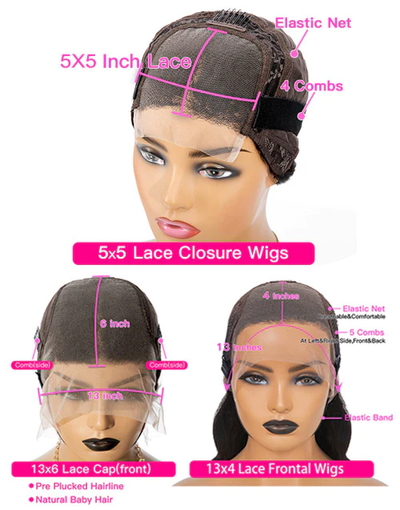 Lumiere Dark Purple Wig Loose Wave 13x6 Transparent Lace Human Hair Wigs