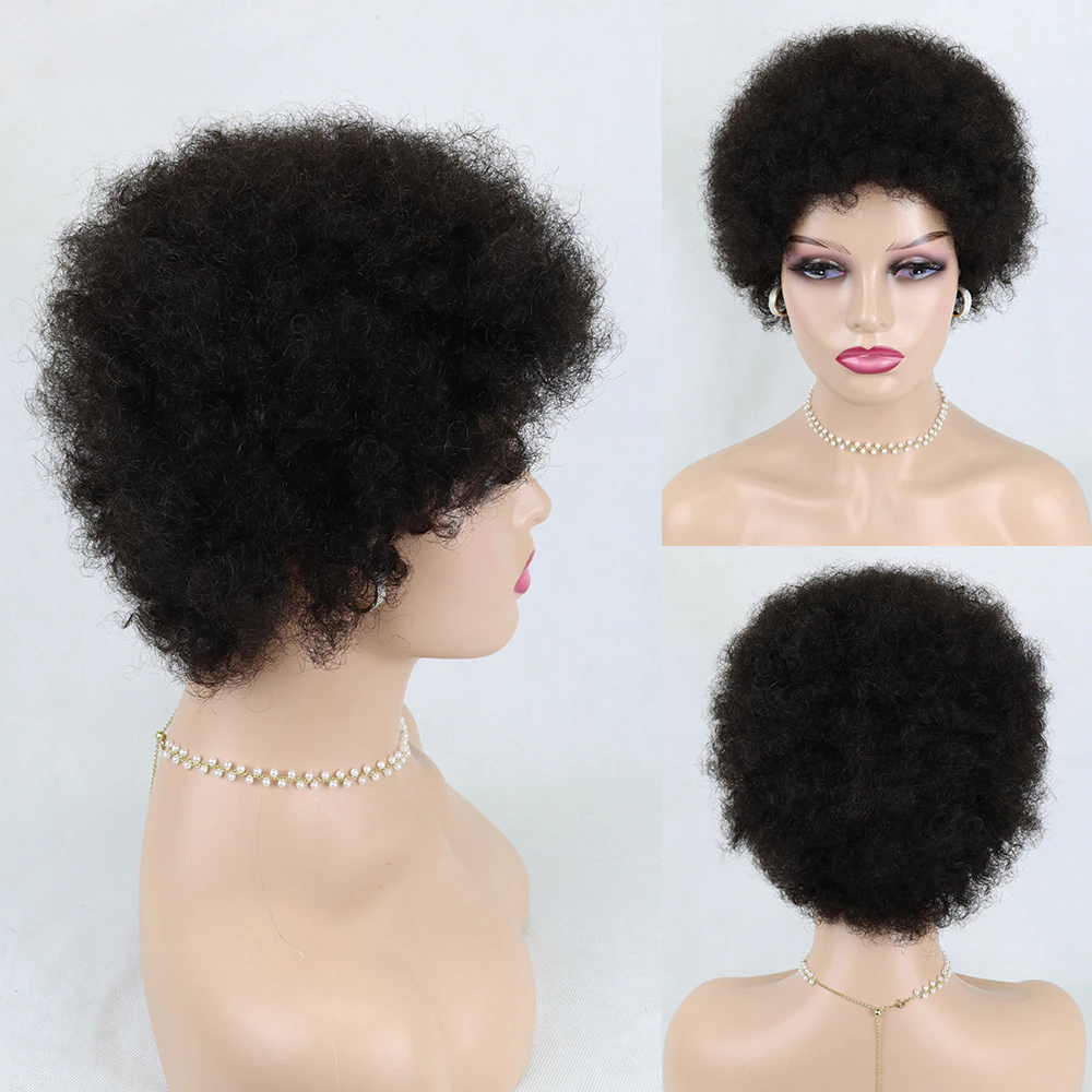 Droite Pixie Coupe Court Bob 13X1X4 T Partie HD Dentelle Perruques de Cheveux Humains Pour Les Femmes 