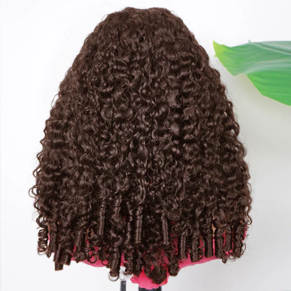 Glueless Highlight Color P4/30 Deep Wave Lace Front Wig Pré plumé avec des cheveux de bébé