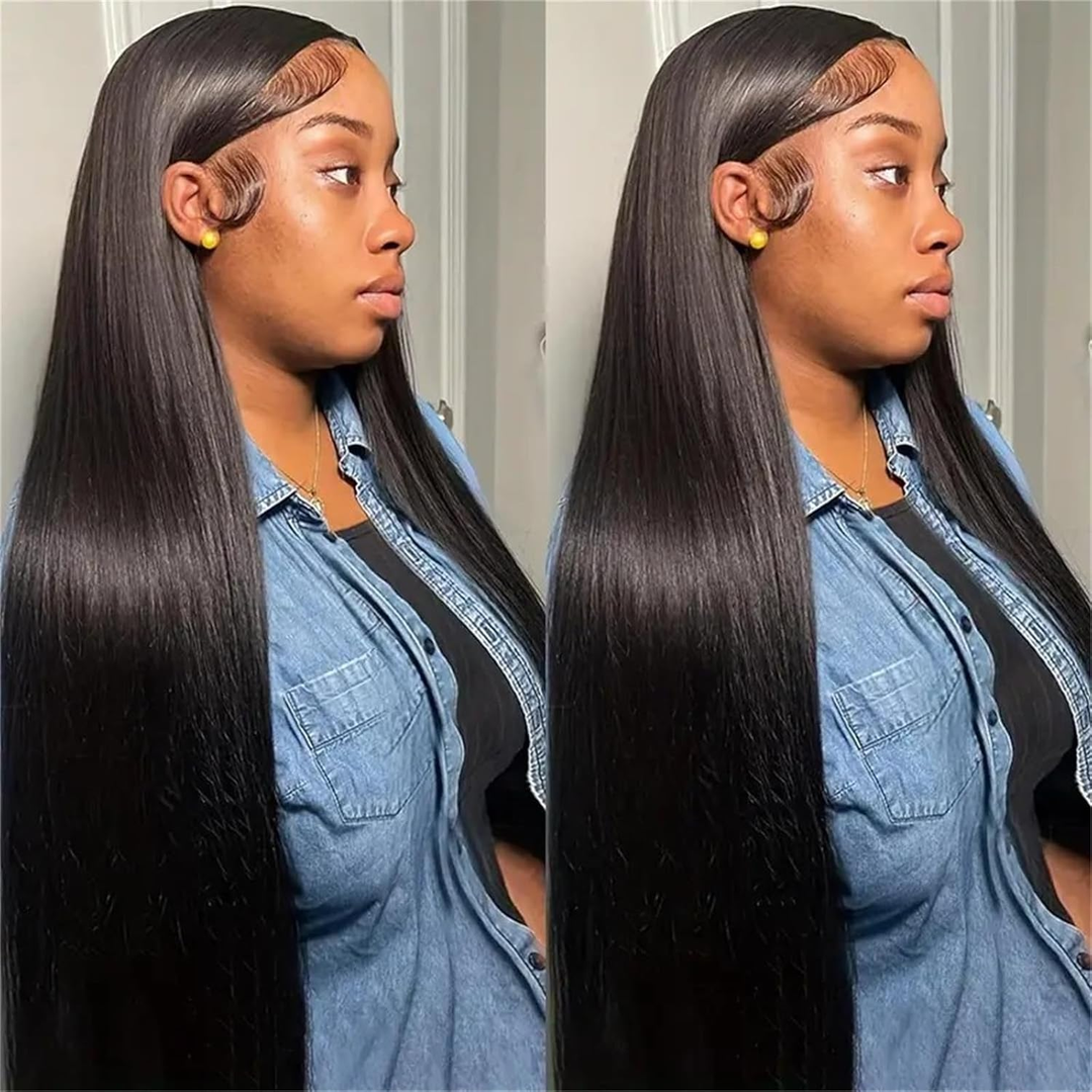 (B2)  4 Bundles Straight With 4x4 Lace Closure Brazilian Hair Wave Bundles With Closure Natural Human Hair
