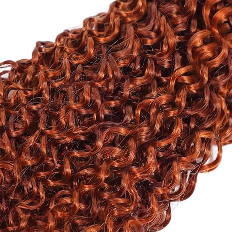 Lumiere #33 Reddish Brown Water Wave 3 Bundles Extensions 100% Human Hair(No Code Need)