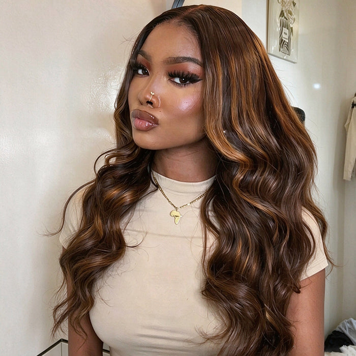 [Glueless Wig] Lumiere P4/30 Body Wave 13x4 Lace Glueless Wigs Ready To Go Human Hair Wig