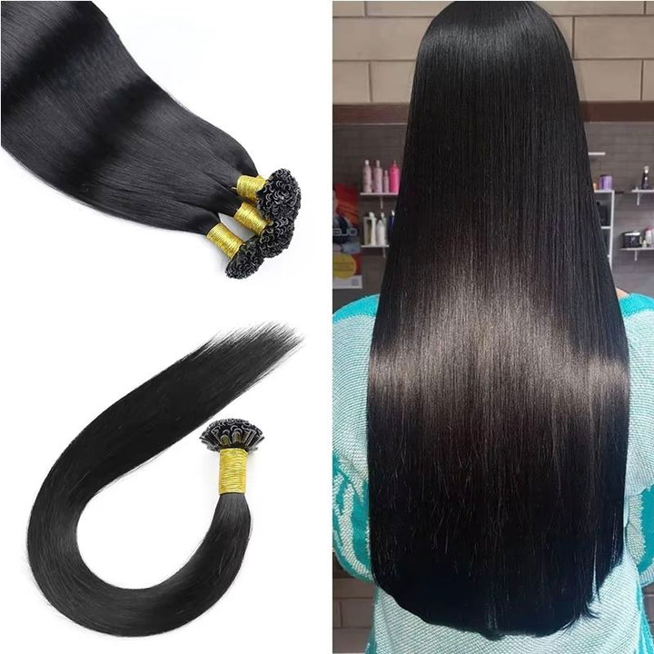 Color Hair #4 Tape In Hair Extensions Cheveux Raides Vierges Humains 20 pcs/1pack 100% Cheveux Humains 