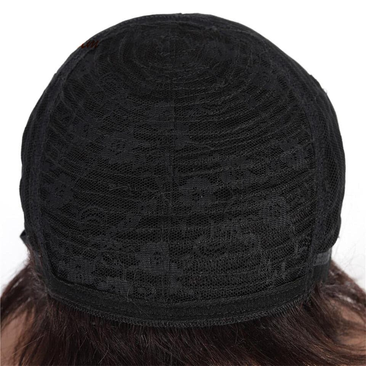 Big Sale：$ 91.89=Pixie Cut Natural Wave Bob Wig+1B/99J Short Straight Bob Wig